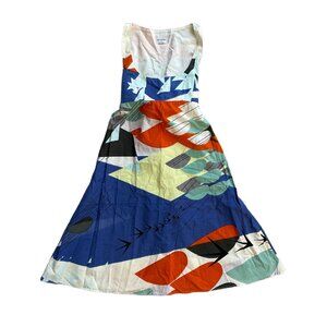 ANTHROPOLOGIE || Marimekko | Gulls of Gamma Color Pattern Dress - Size 2